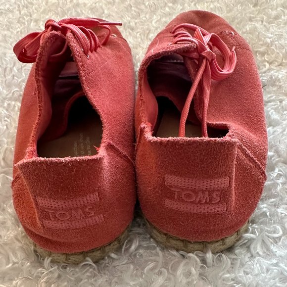 TOMS Suede Hibiscus Espadrille/Sneaker Size 8.5 - Picture 2 of 9